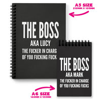 Personalised The Boss Notebook